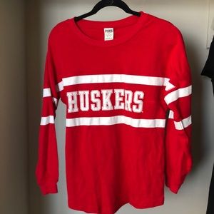 Nebraska Pink long sleeve
